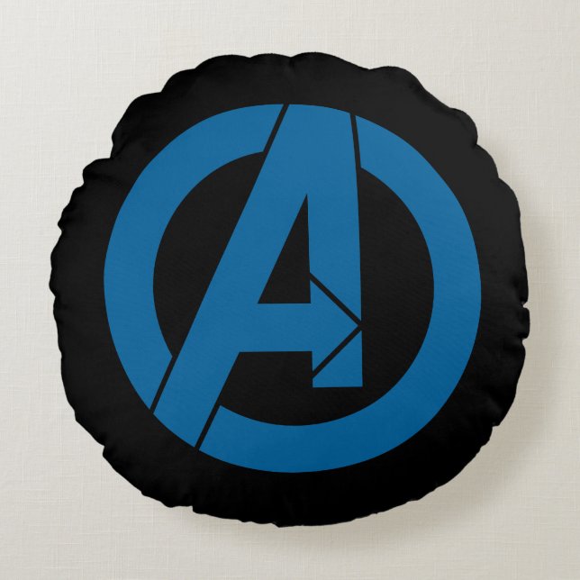 Avengers Logo Round Pillow (Front)