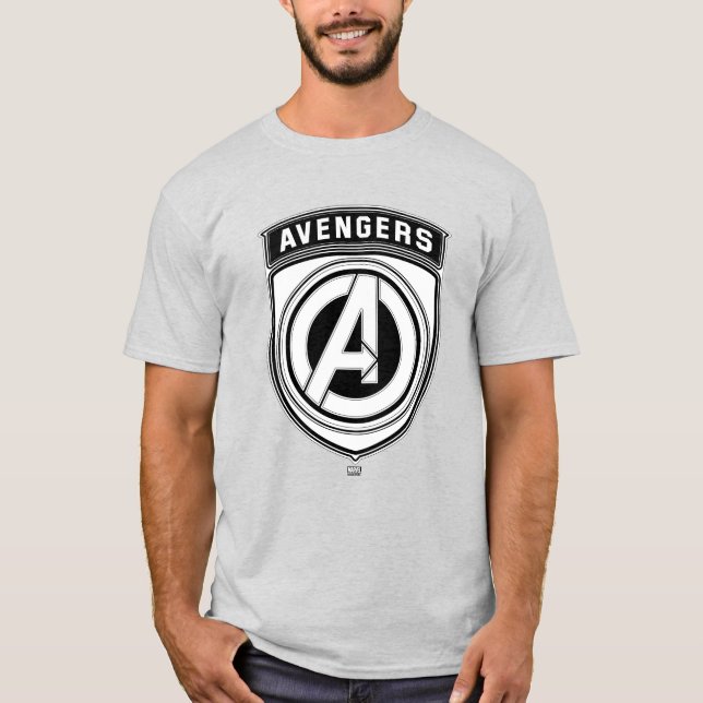 Avengers Logo Shield Icon T-Shirt (Front)