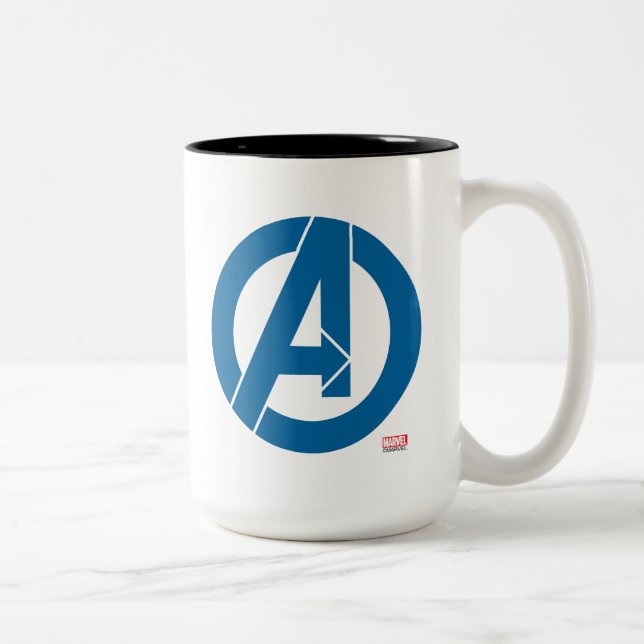 Avengers Logo Two-Tone Coffee Mug (Right)