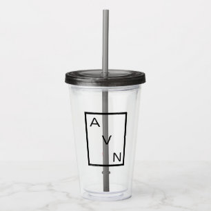 Avengers   Minimalist Avengers Logo Acrylic Tumbler