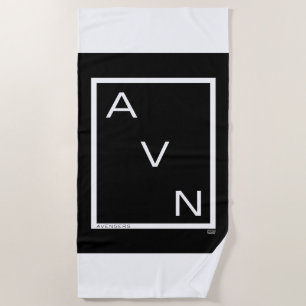 Avengers   Minimalist Avengers Logo Beach Towel