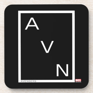 Avengers   Minimalist Avengers Logo Coaster