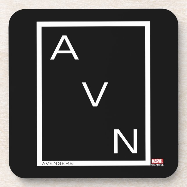 Avengers | Minimalist Avengers Logo Coaster (Front)
