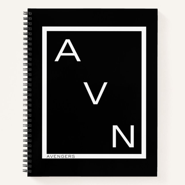 Avengers | Minimalist Avengers Logo Notebook (Front)