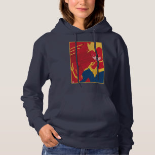 Avengers Minimalist Captain Marvel Red Jet Art Hoodie