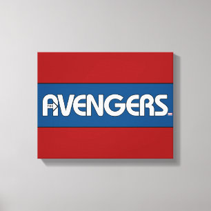 Avengers Outline Logo Canvas Print
