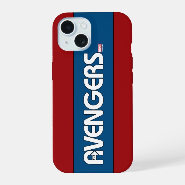 Avengers Outline Logo iPhone 15 Case (Back)