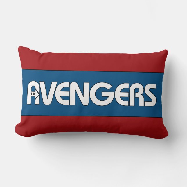 Avengers Outline Logo Lumbar Pillow (Front)
