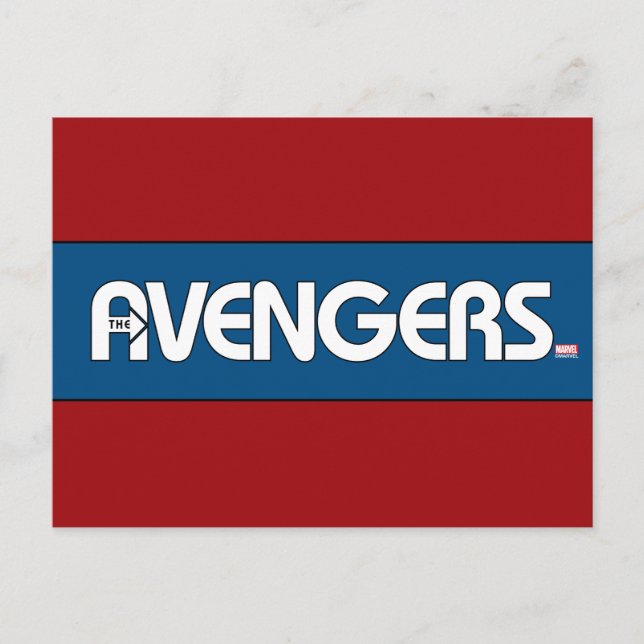 Avengers Outline Logo Postcard (Front)