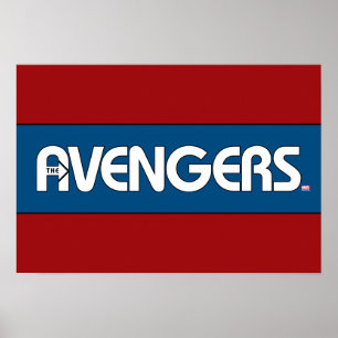 Avengers Outline Logo Poster