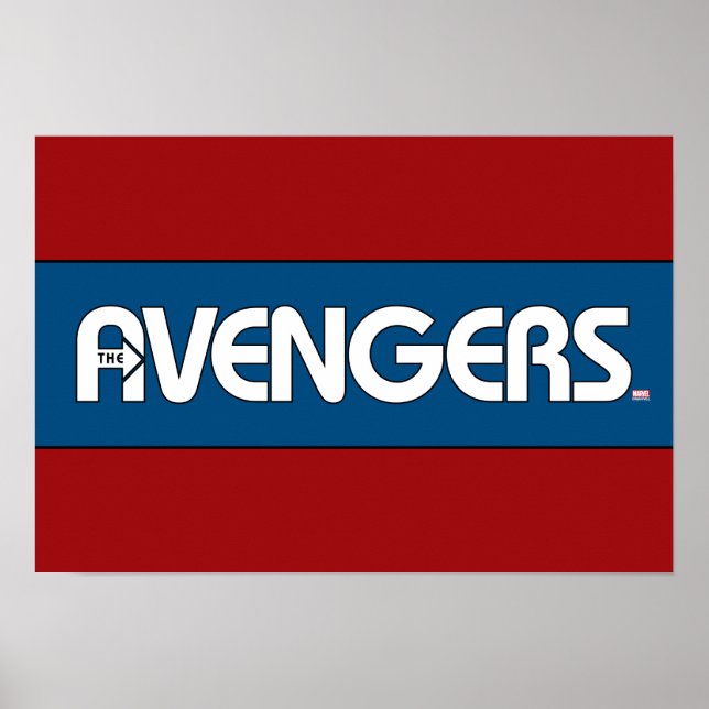 Avengers Outline Logo Poster (Front)