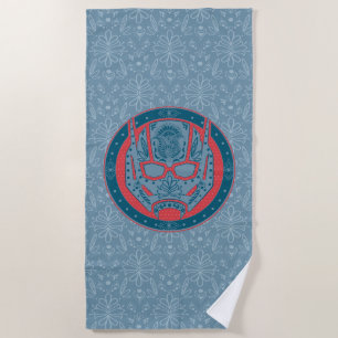 Avengers Paisley Ant-Man Logo Beach Towel