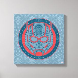 Avengers   Paisley Ant-Man Logo Canvas Print
