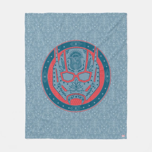 Avengers | Paisley Ant-Man Logo Fleece Blanket (Front)