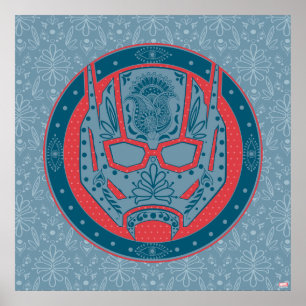 Avengers Paisley Ant-Man Logo Poster
