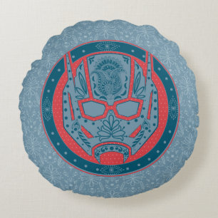 Avengers Paisley Ant-Man Logo Round Pillow