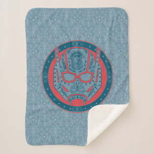 Avengers Paisley Ant-Man Logo Sherpa Blanket