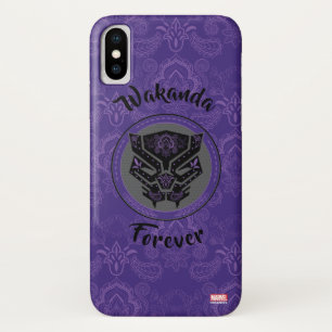 Avengers   Paisley Black Panther Logo Case-Mate iPhone Case
