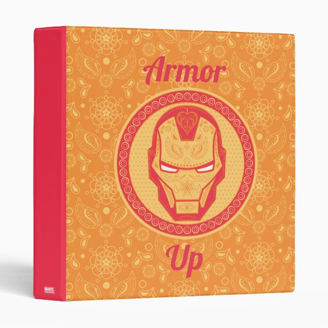 Avengers | Paisley Iron Man Logo Binder (Front/Spine)