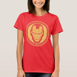 Avengers Paisley Iron Man Logo T-Shirt