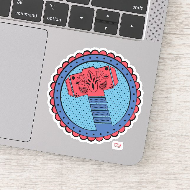 Avengers | Paisley Thor Hammer Logo (Detail)