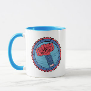 Avengers   Paisley Thor Hammer Logo Mug