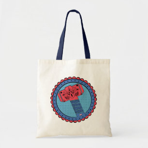 Avengers   Paisley Thor Hammer Logo Tote Bag