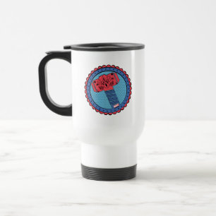 Avengers Paisley Thor Hammer Logo Travel Mug