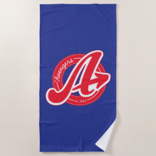 Avengers   Retro Avengers Logo Est 1963 Beach Towel