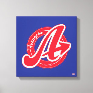 Avengers   Retro Avengers Logo Est 1963 Canvas Print