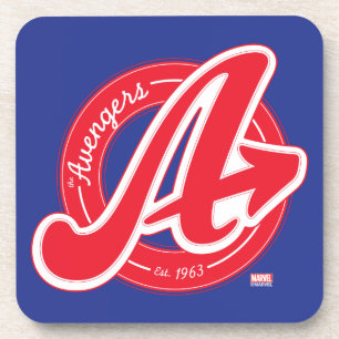 Avengers   Retro Avengers Logo Est 1963 Coaster