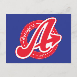 Avengers   Retro Avengers Logo Est 1963 Postcard