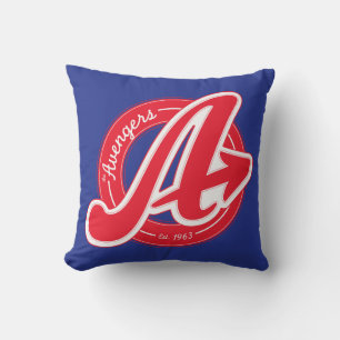 Avengers Retro Avengers Logo Est 1963 Throw Pillow