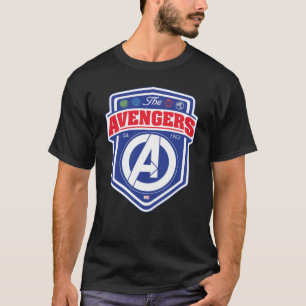 Avengers   Retro Avengers Shield Badge T-Shirt