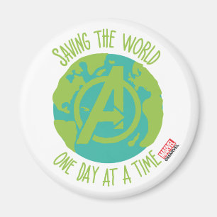 Avengers Saving The World One Day At A Time Magnet
