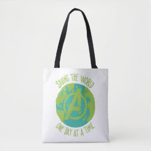 Avengers Saving The World One Day At A Time Tote Bag