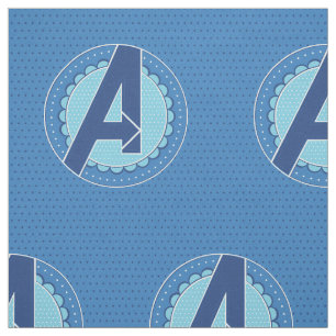 Avengers   Scalloped Avengers Logo Fabric