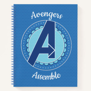 Avengers Scalloped Avengers Logo Notebook