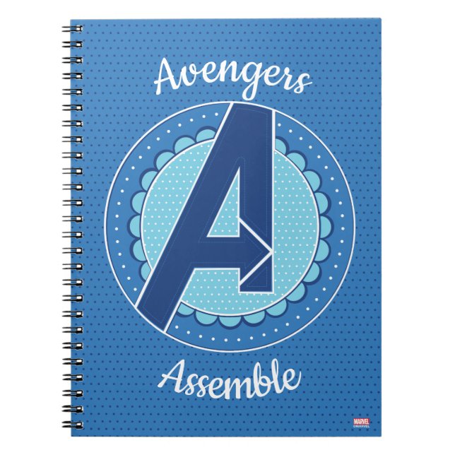 Avengers | Scalloped Avengers Logo Notebook (Front)