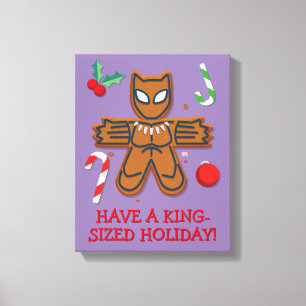 Avengers Seasonal   Black Panther Cookie Canvas Print