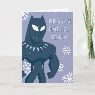 Avengers Seasonal   Black Panther Holiday Card