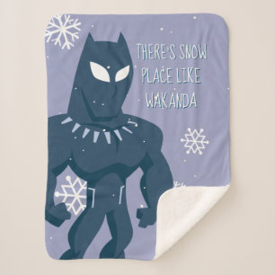 Avengers Seasonal   Black Panther Sherpa Blanket