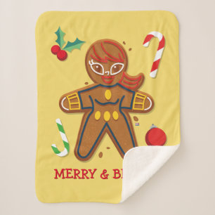Avengers Seasonal   Black Widow Cookie Sherpa Blanket