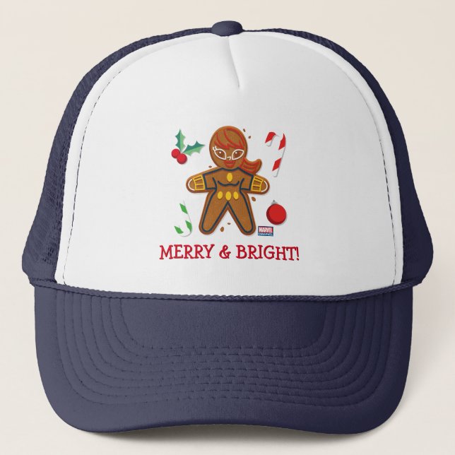 Avengers Seasonal | Black Widow Cookie Trucker Hat (Front)