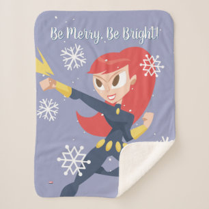 Avengers Seasonal   Black Widow Sherpa Blanket