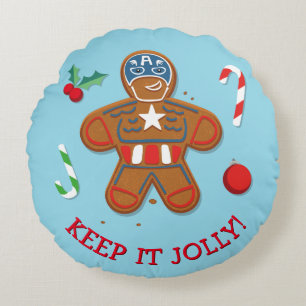 Avengers Seasonal   Captain America Cookie Round Pillow