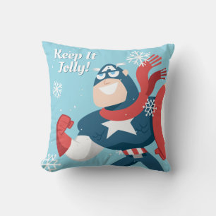 Avengers Seasonal Captain America Throw Pillow
