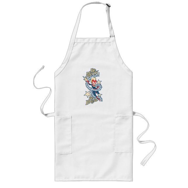 Avengers Seasonal | Captain Marvel "Be Merry" Long Apron (Front)