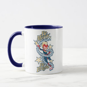 Avengers Seasonal   Captain Marvel "Be Merry" Mug