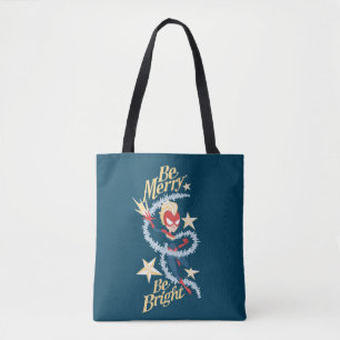 Avengers Seasonal Captain Marvel "Be Merry" Tote Bag